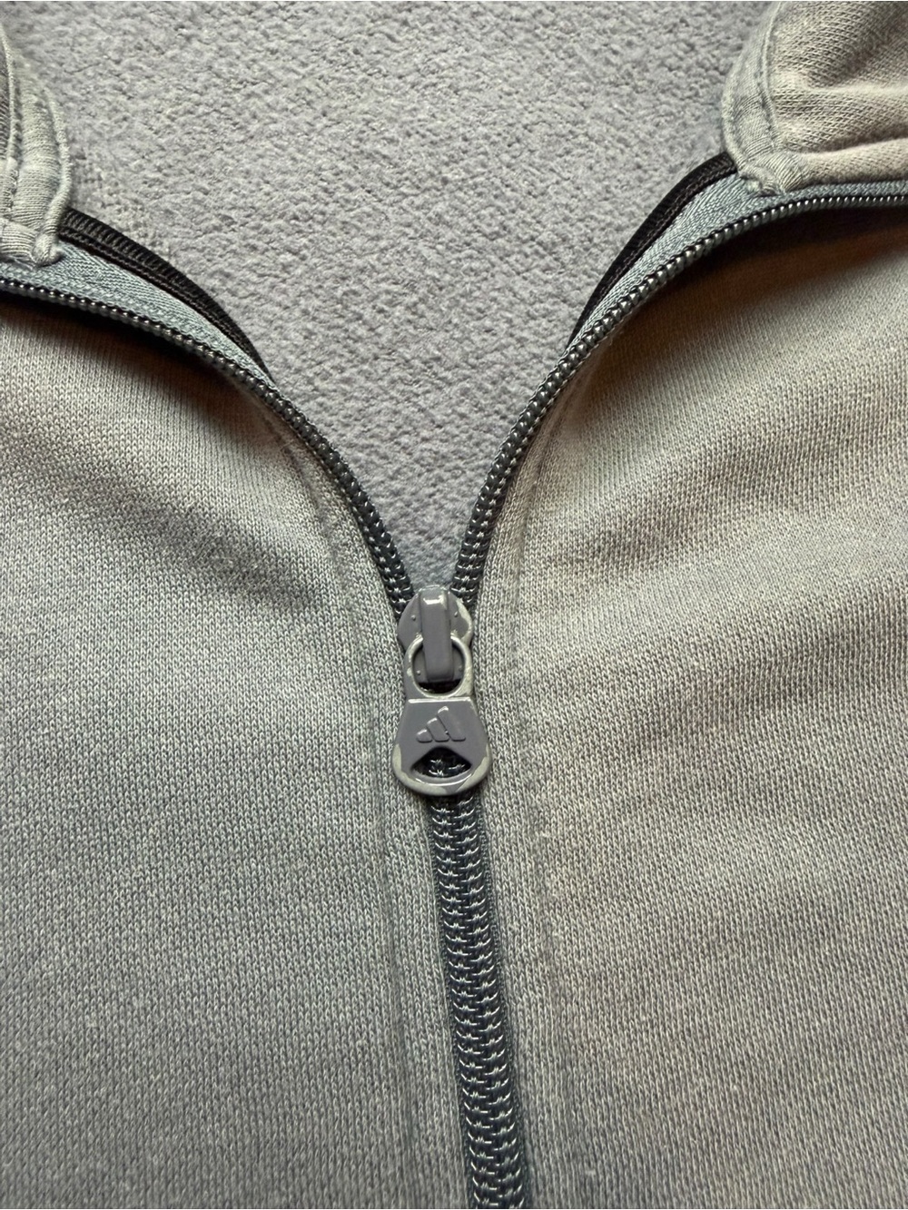 VTG Adidas Y2K Track Suit Jacket Men's XL Gray Y2K Full Zip Black 3 Stripped - Picture 4 of 6